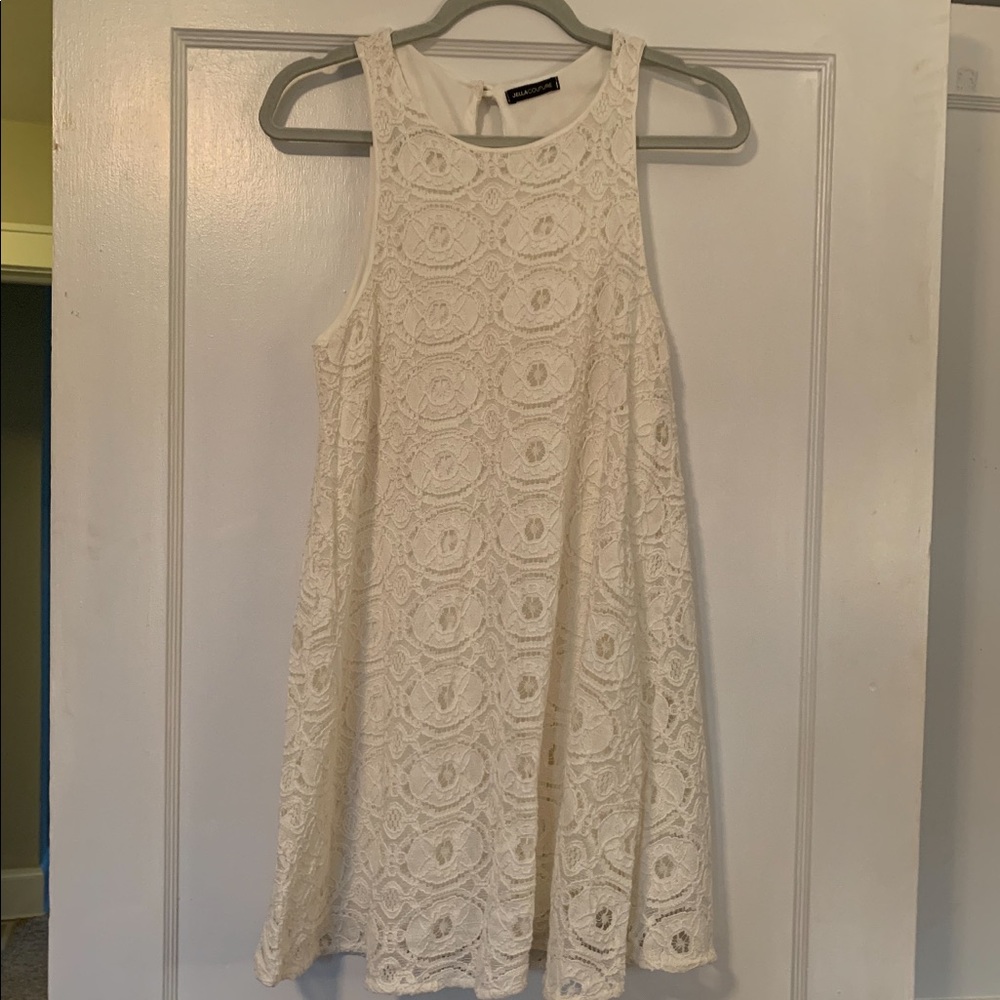 Lace shift dress